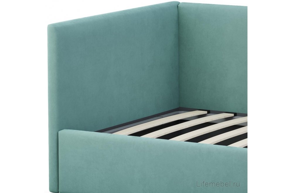 Тахта Каролина-2 90х200 с ПМ велюр bingo mint