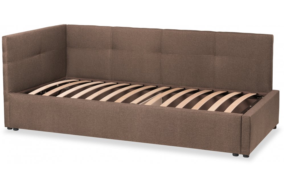 Тахта Каролина-1 80х200 с ПМ рогожка jute tan