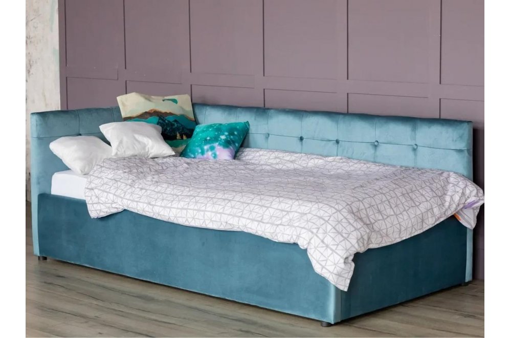 Тахта Bonna 90х200 c ПМ велюр синий
