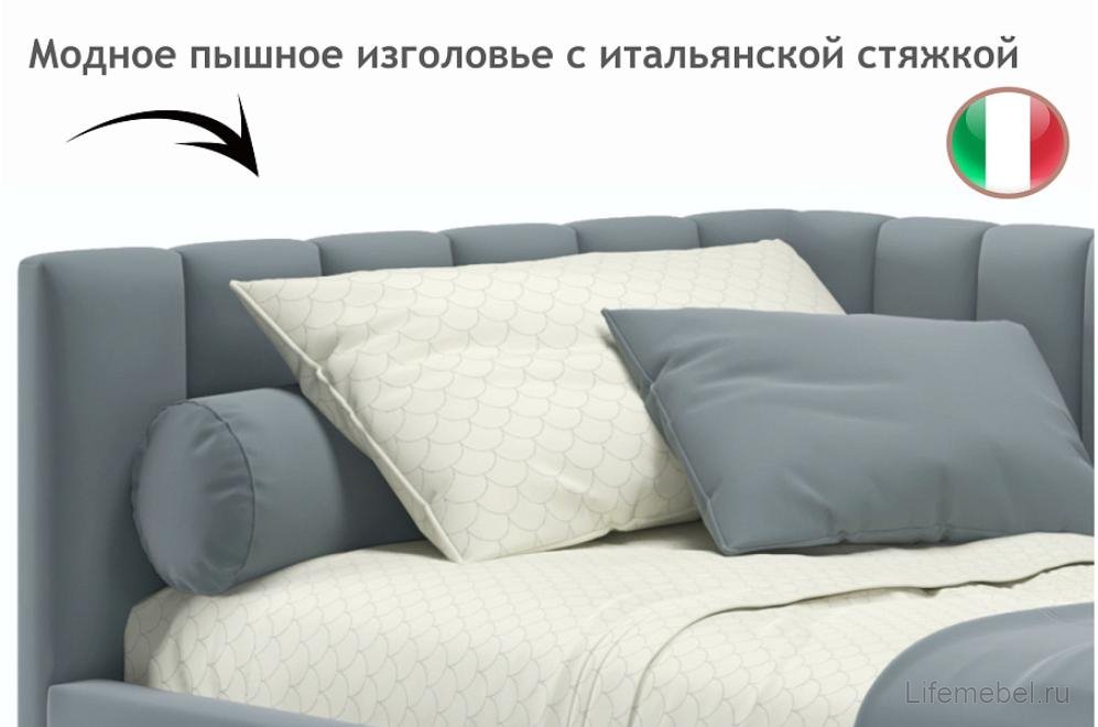 Тахта Венера 90х200 серая