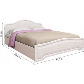 Полутораспальная кровать 017 Кэт-6