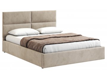 Полутораспальная кровать Афродита-4 велюр bingo chocolate