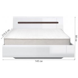 Полутораспальная кровать Ацтека LOZ с основанием