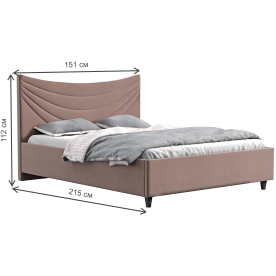 Полутораспальная кровать Бэлла