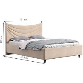 Полутораспальная кровать Бэлла