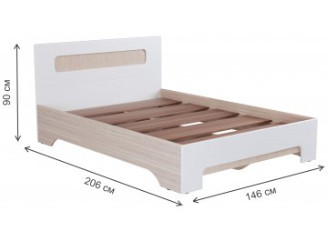 Полутораспальная кровать Данк КР-003