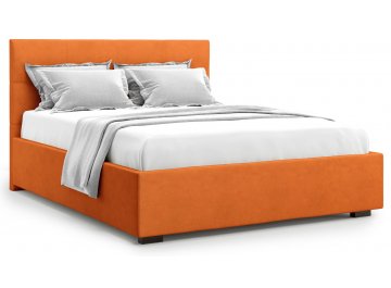 Полутораспальная кровать Garda 140 оранжевый велюр (velutto 27)