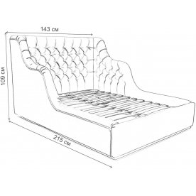 Полутораспальная кровать Мирабель