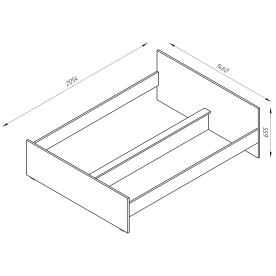 Полутораспальная кровать Орион