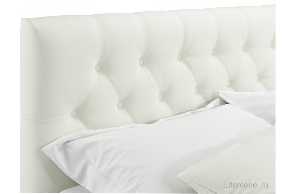 Полутораспальная кровать Verona 140х200 с ПМ бежевый велюр