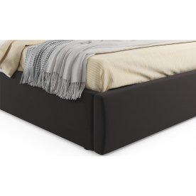 Полутораспальная кровать Verona 140х200 велюр шоколад 