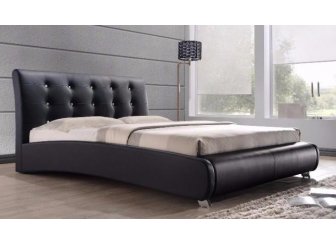 Кровать SWEET CORY черная с матрасом