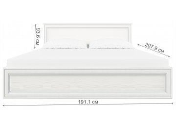 Двуспальная кровать Tiffany с матрасом