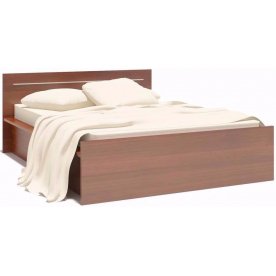Кровать К-2 140 см x 200 см испанский орех с матрасом