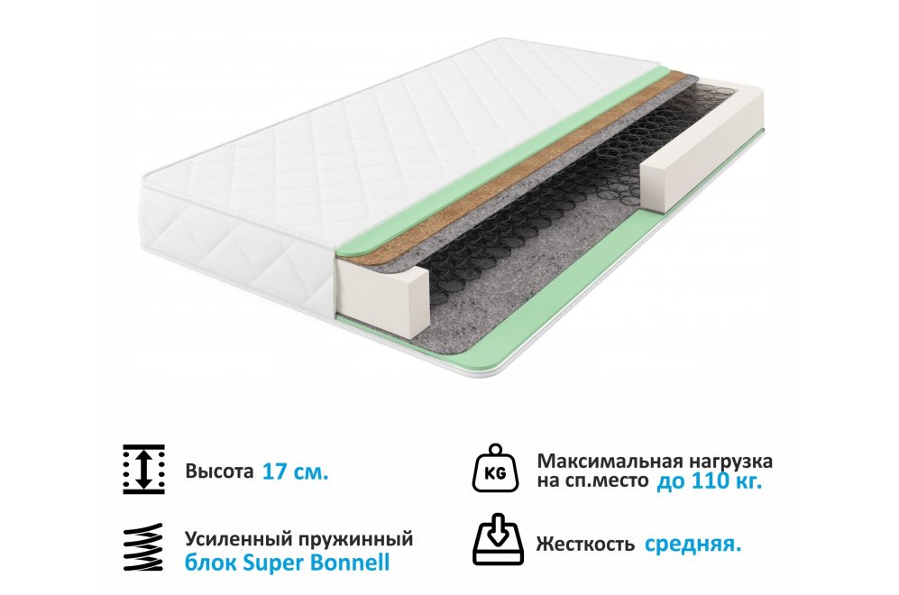 Матрас Новира B Кокос 180x200