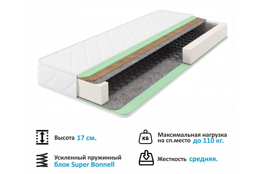 Матрас Новира B Кокос 90x200