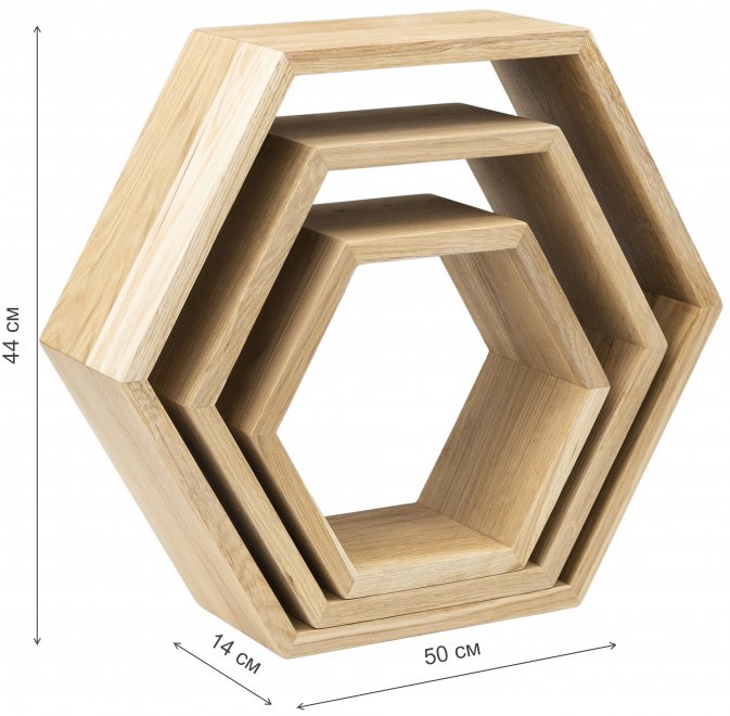 Комплект полок Дуб