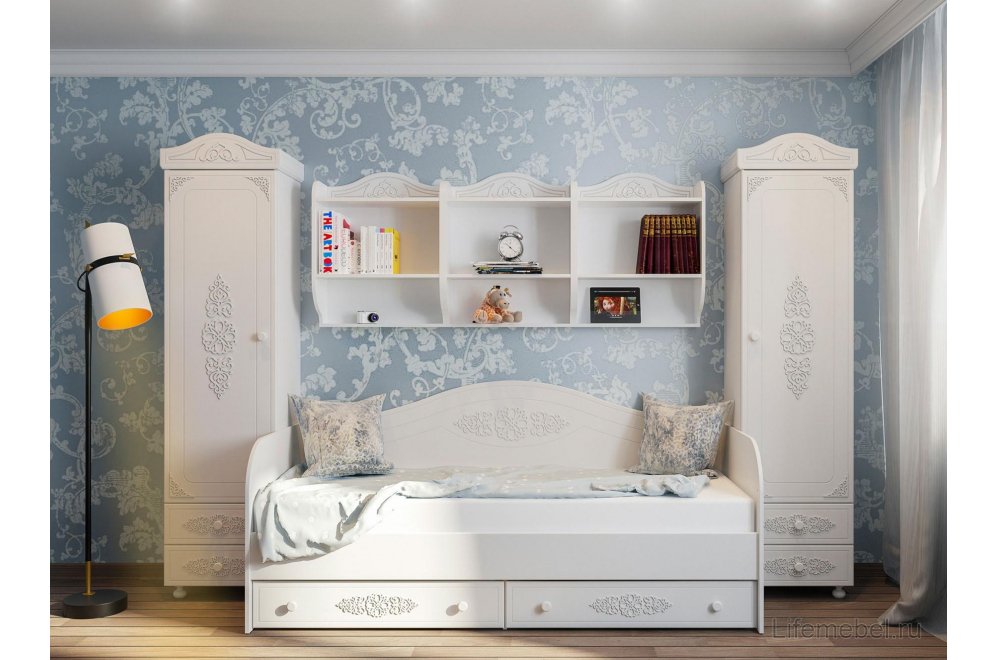 Полка Ассоль АС-15 белое дерево