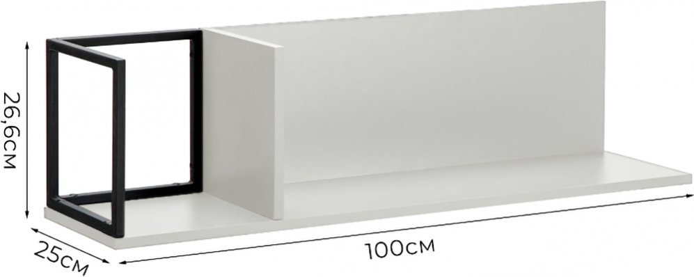 Полка City белый