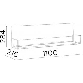 Полка Гринвич модель 6