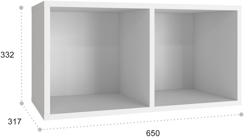 Полка Монблан МБ-80 белое дерево