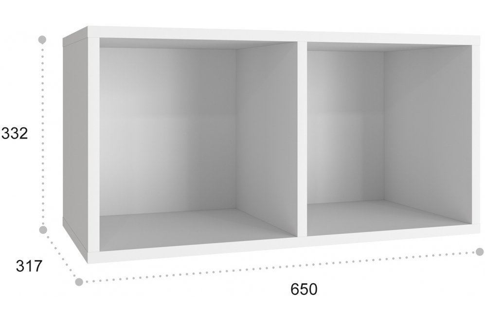 Полка Монблан МБ-80 белое дерево