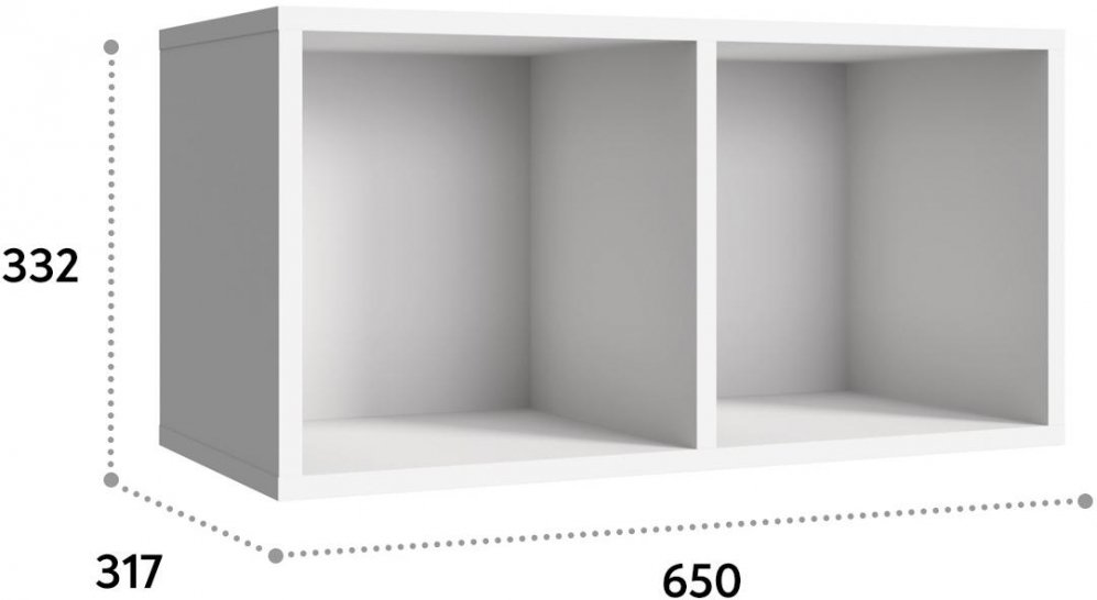 Полка П-01 белый структурный