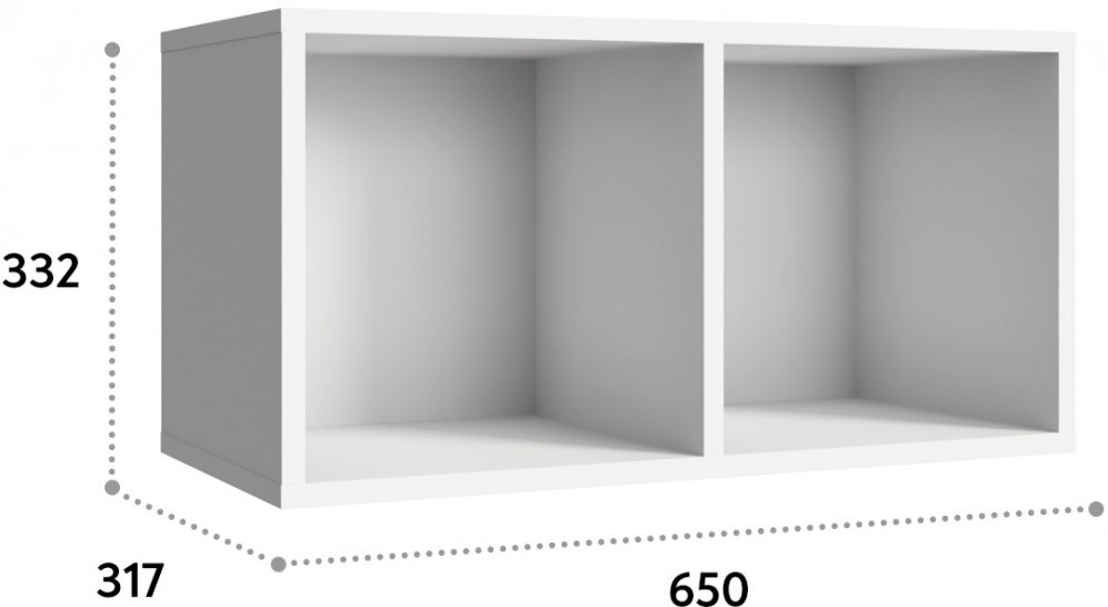 Полка П-01 белый структурный