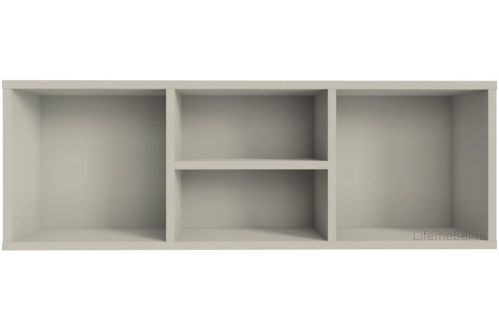 Полка П-02 глиняный серый