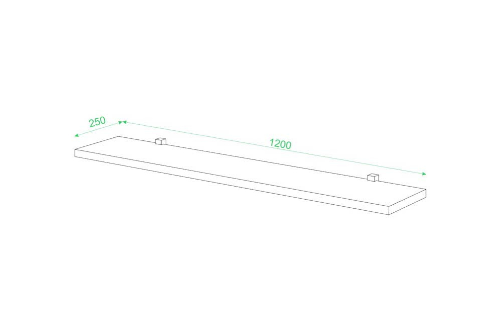 Полка ПК-1 БЕ белая