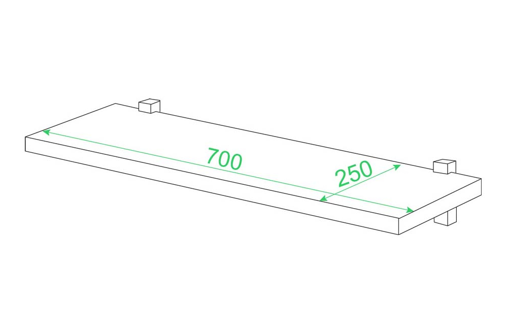 Полка ПК-3 С слива