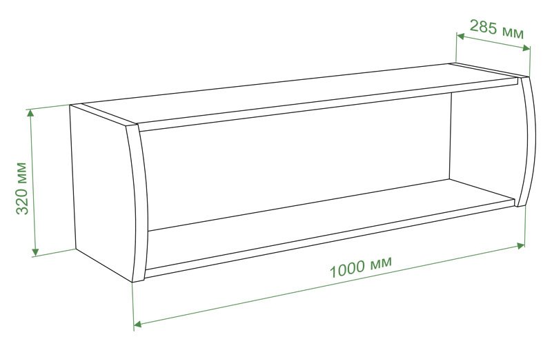Полка ПНД ШБЕ шамони / белая