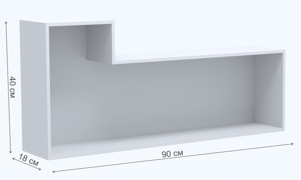 Полка Саманта СМ17 дуб седан