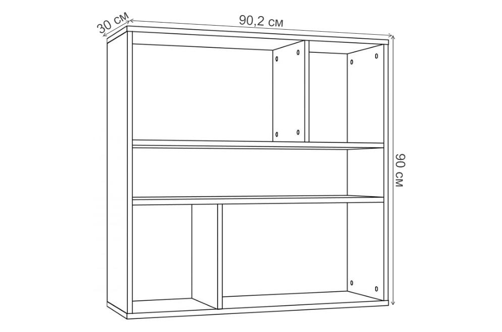 Полка Summit НМ 011.93 ярко-красная