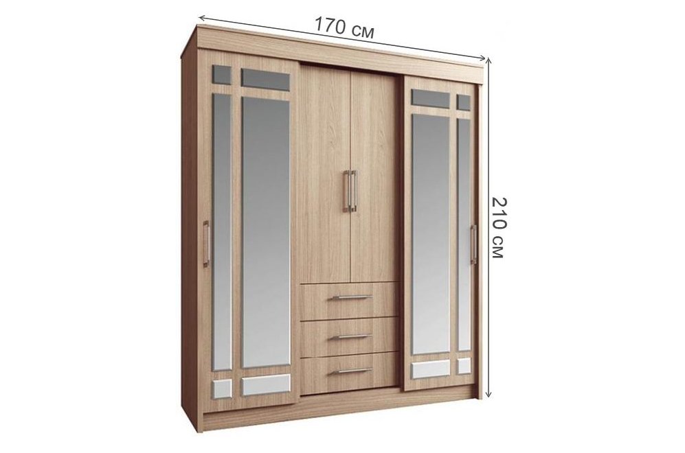 Шкаф-купе Фортуна сонома