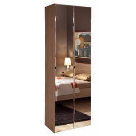 Шкаф двухдверный для одежды Баухаус (Bauhaus) 8 (фасад зеркало)