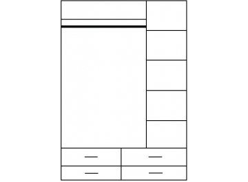 Шкаф трехдверный Tiffany 3D4S