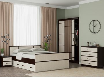 Комплект тумб прикроватных Сакура