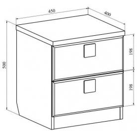 Прикроватная тумба Анастасия АН-14К