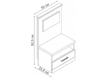 Прикроватная тумба Джаггер 1S