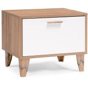 дуб крафт золотой / белый глянец