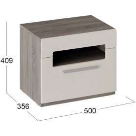 Прикроватная тумба Фьюжн ТД-260.03.01