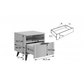 Прикроватная тумба Катрин