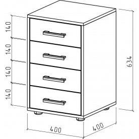 Прикроватная тумба Остин-2