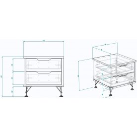 Прикроватная тумба МегаKraft 1