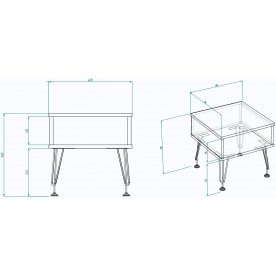 Прикроватная тумба МегаKraft 7