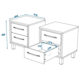 Прикроватная тумба Мельбурн 1011.М1