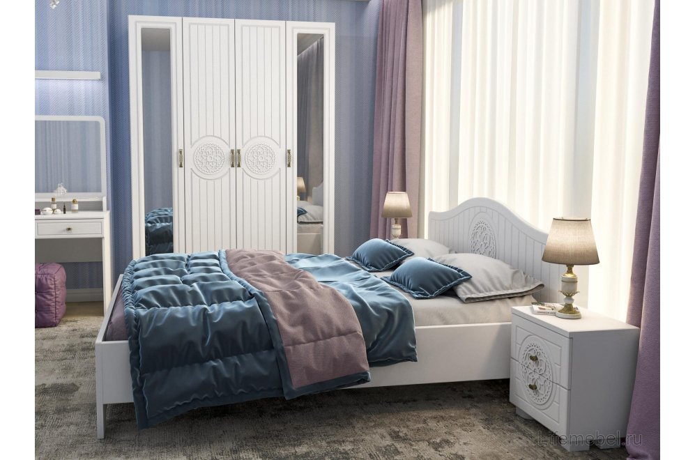 Прикроватная тумба Монблан МБ-38К белое дерево