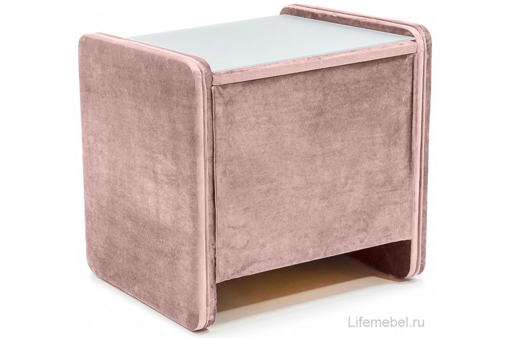 Прикроватная тумба Мягкая teddy 027 пудровая