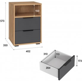 Прикроватная тумба Оптима ОП-07